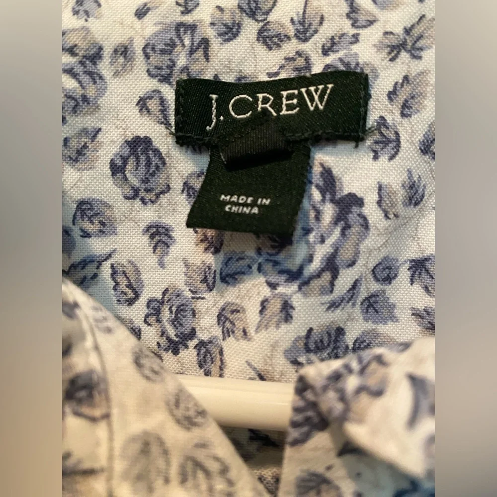 J. Crew Slim-fit Button Front in Blue China Rose Liberty® Fabric